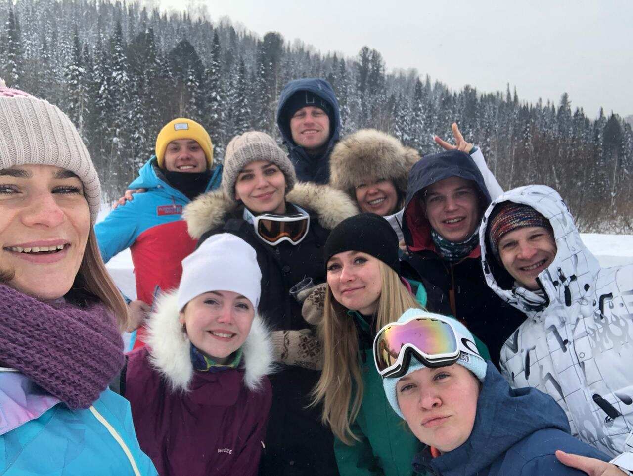 Тиндер тур в Шерегеш: в пещеры на снегоходах, фрирайд, парапланы (42/100)