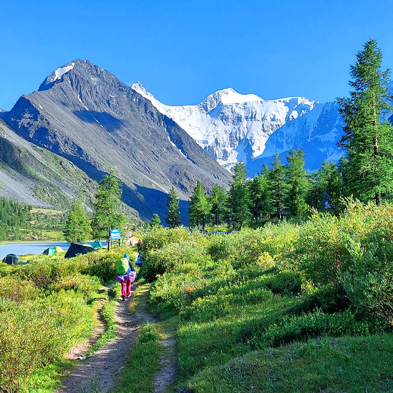 Поход на Алтай. Гора Белуха и Кучерлинские озера. Без рюкзаков. (22/68)