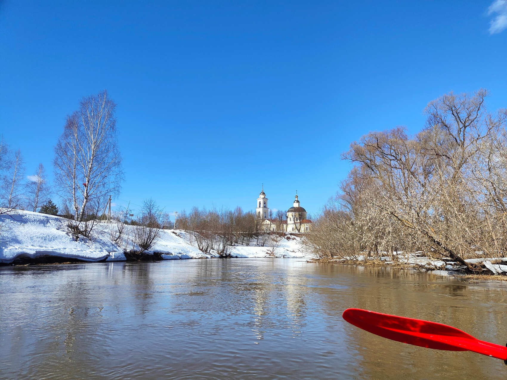 Однодневный сплав на байдарках по реке Истра (8/14)