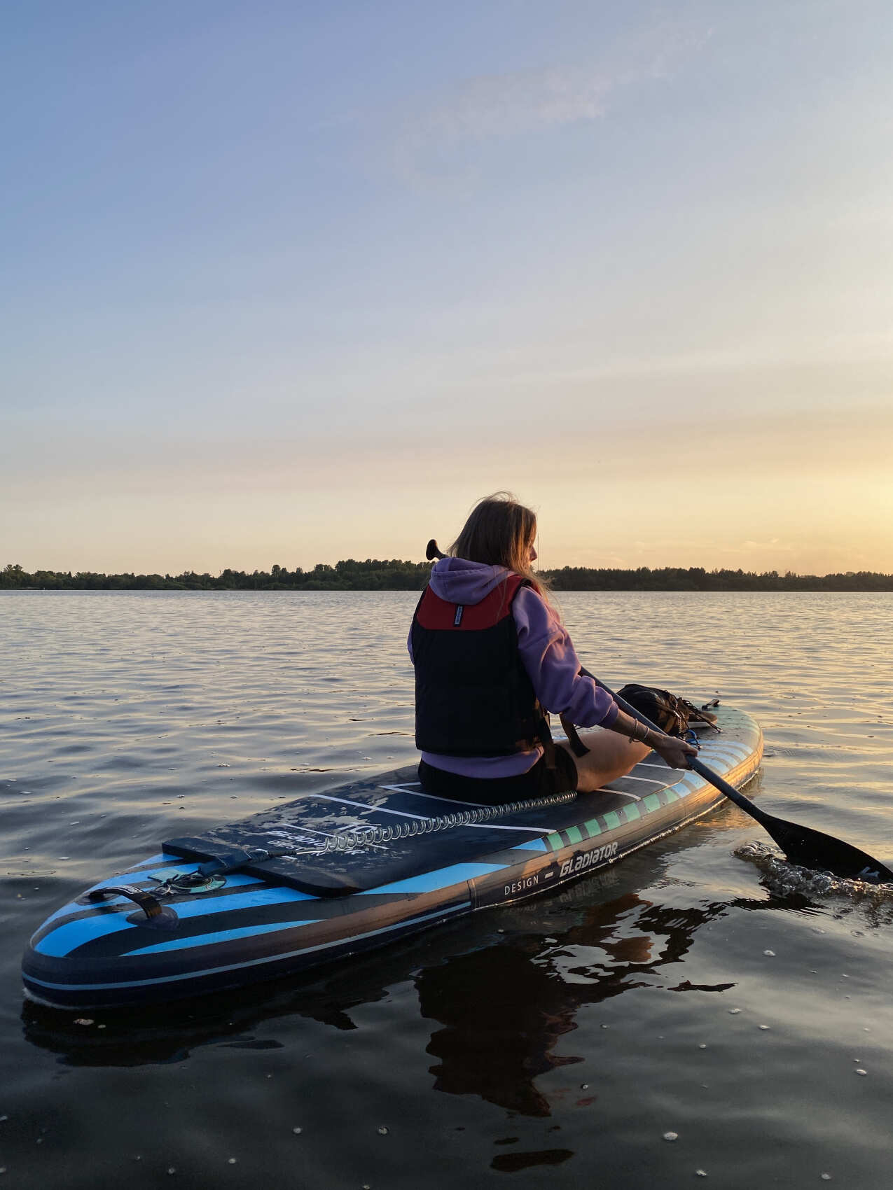 Sup-прогулка на закате у Лахты (Лахтинский разлив) (7/26)