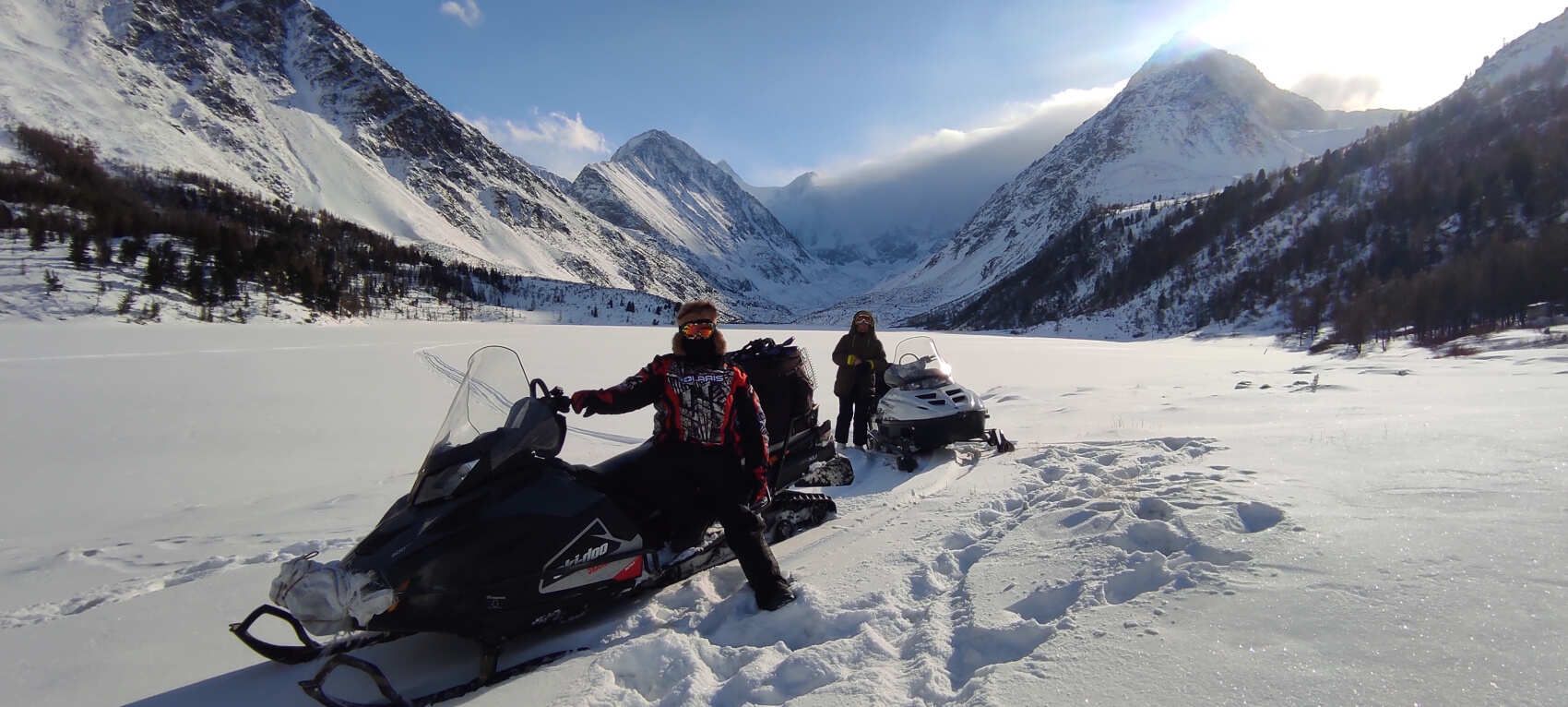 На снегоходах к г.Белуха и Мультинским озерам