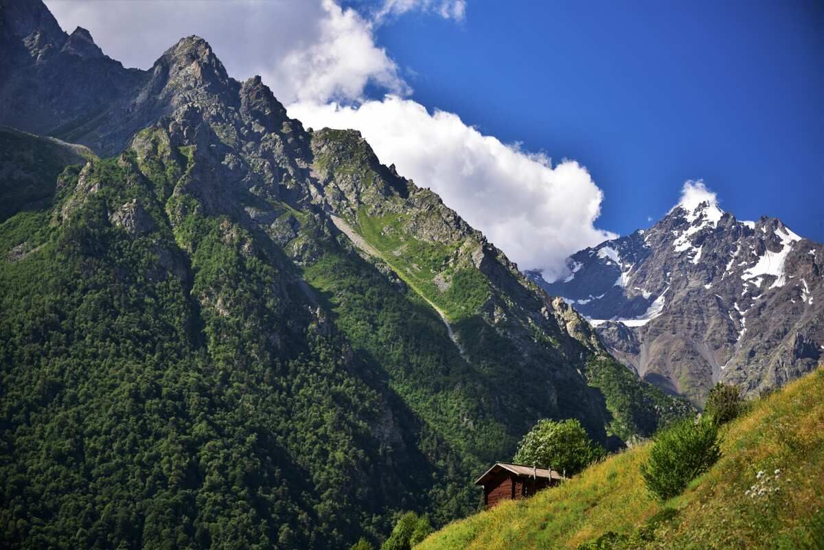 Горный лагерь Цей. Осетия