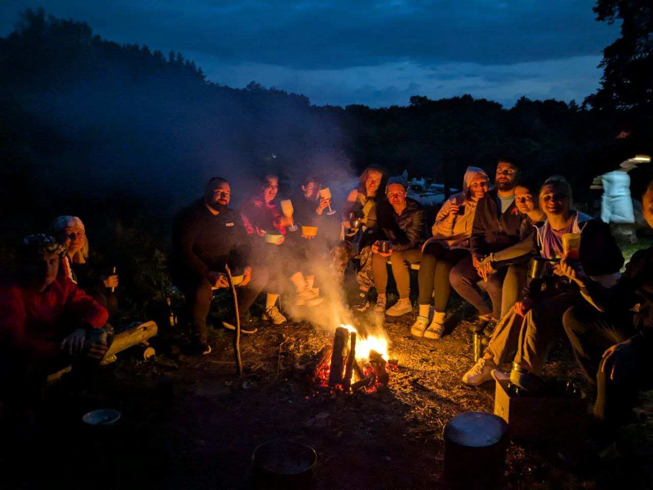 Сплав на байдарках по реке Клязьма (Подмосковье) с походной баней и казаном (16/27)