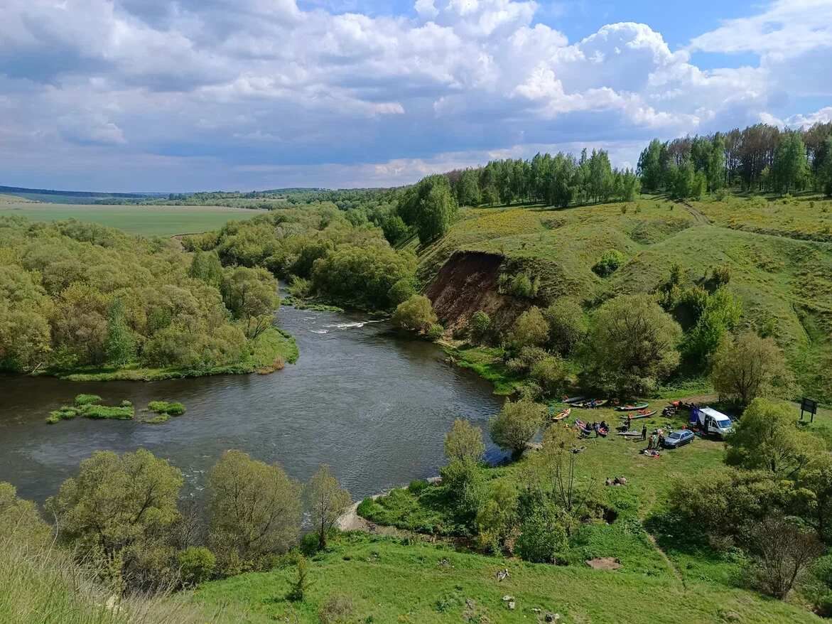 Сплав по реке Красивая Меча (Тульская обл.) на байдарках