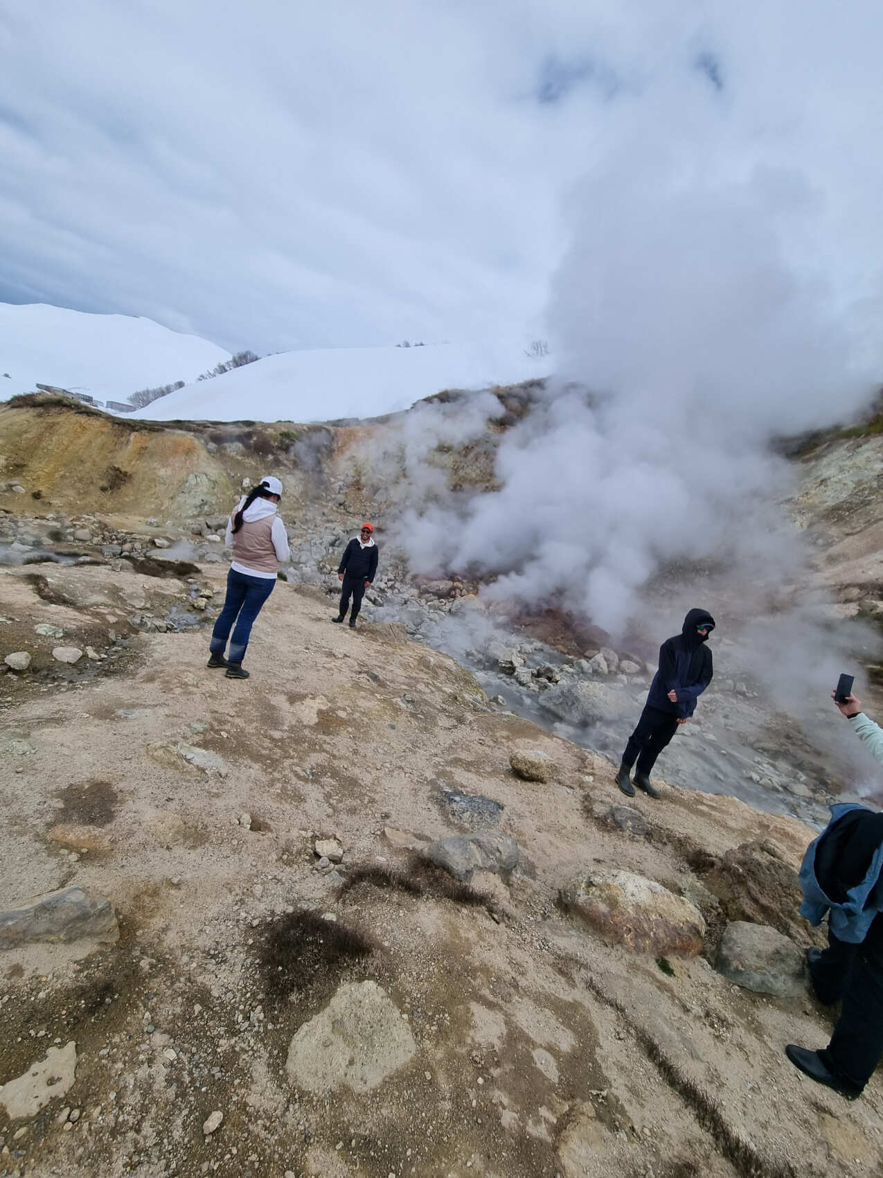 Дачные источники Мутновского вулкана Фумарольные поля активной зоны