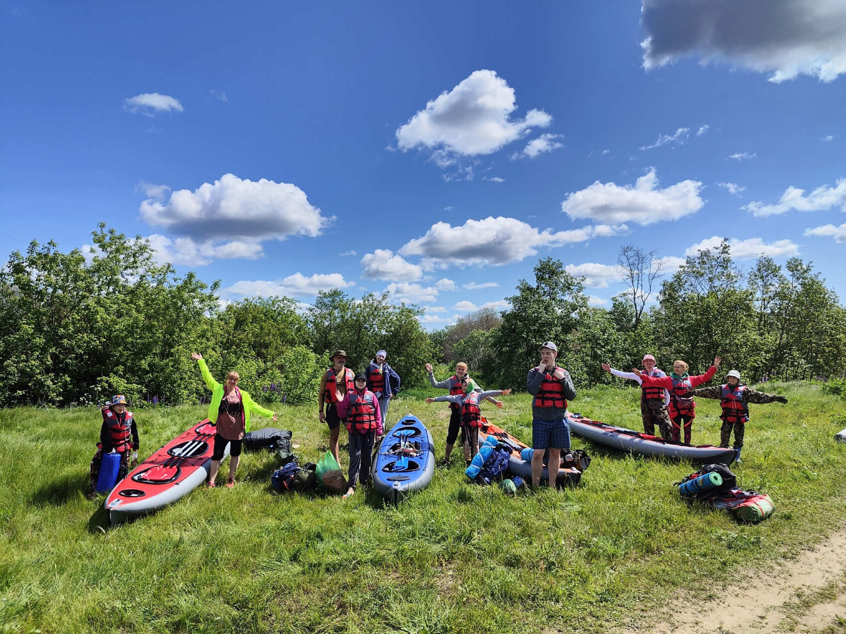 Сплав на байдарках по реке Киржач (2/15)