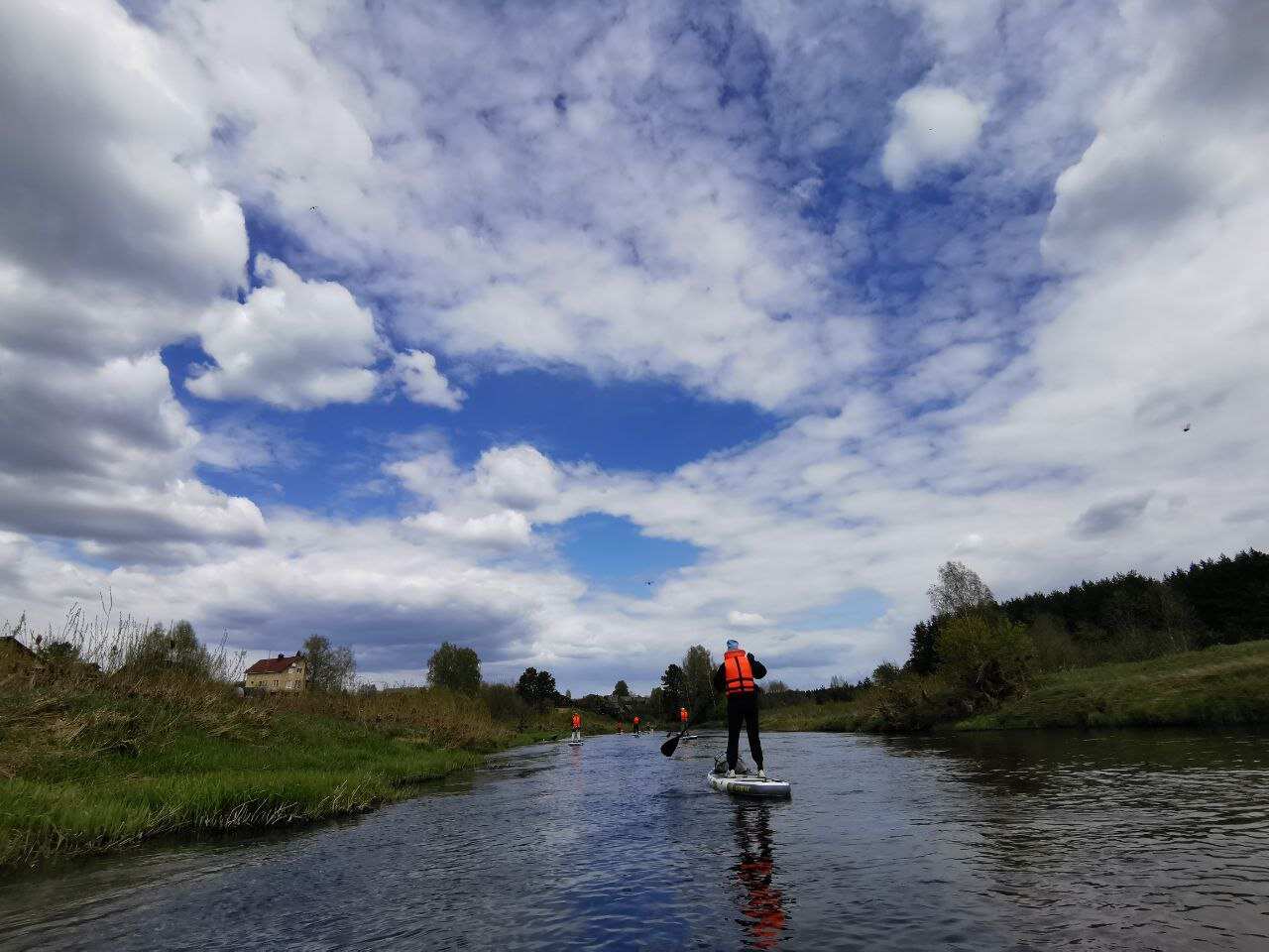 Сплав на Sup досках (сап бордах) по реке Тьма (Тверская обл.) (10/24)