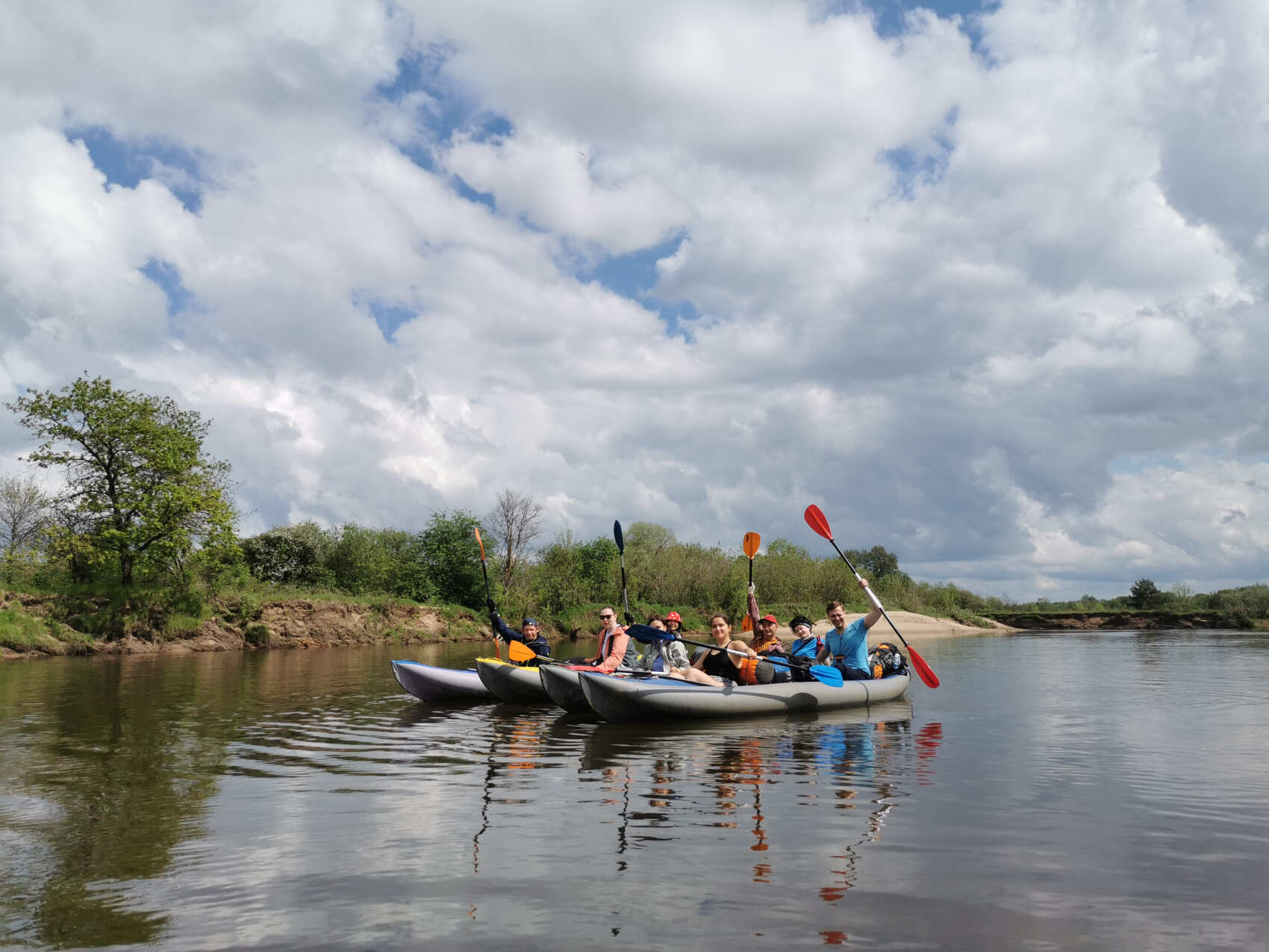 Сплав на байдарках по реке Клязьма (Подмосковье) с походной баней и казаном (7/27)