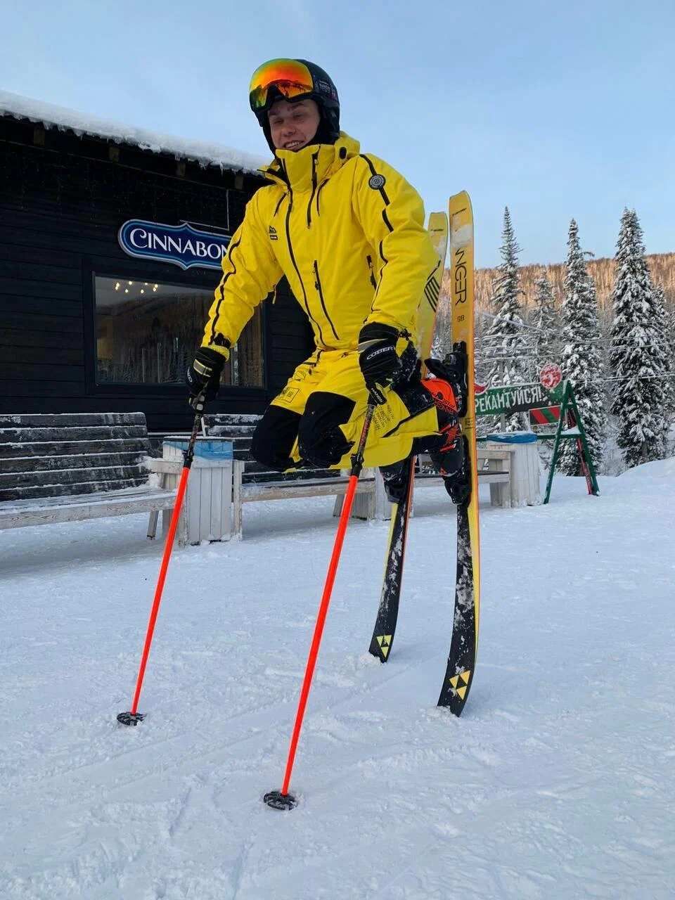 Тиндер тур в Шерегеш: в пещеры на снегоходах, фрирайд, парапланы (21/100)