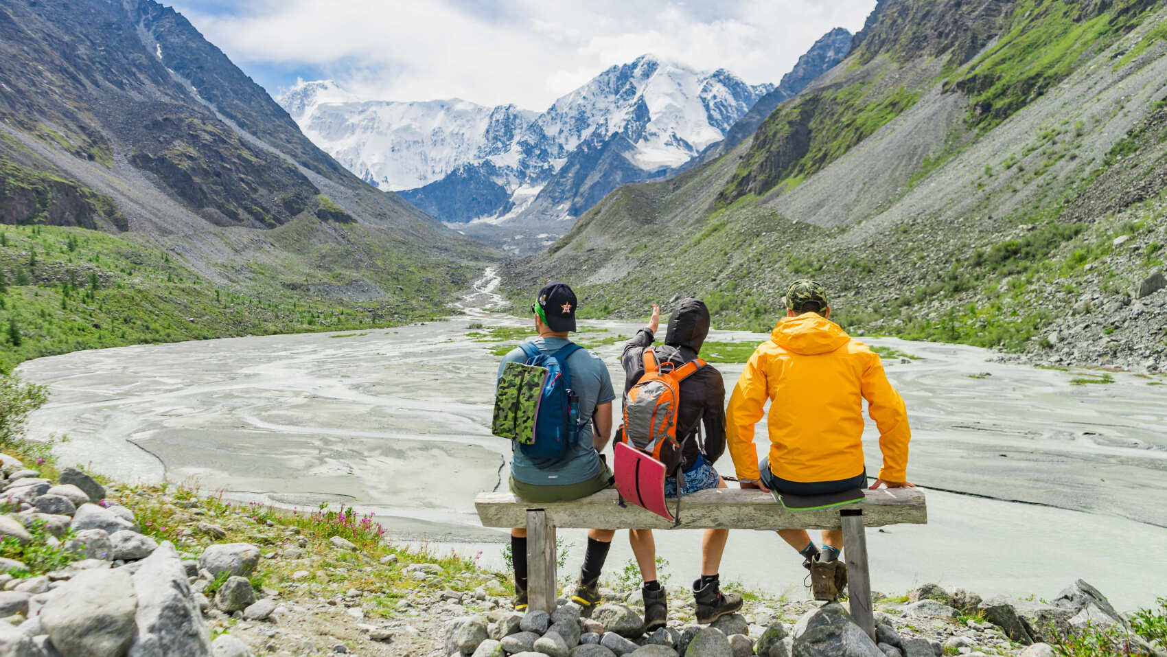 Треккинг к подножию Белухи налегке, с конным сопровождением (60/69)