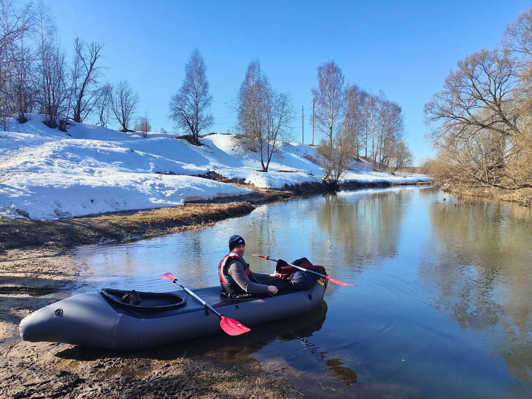 Однодневный сплав на байдарках по реке Истра (5/14)