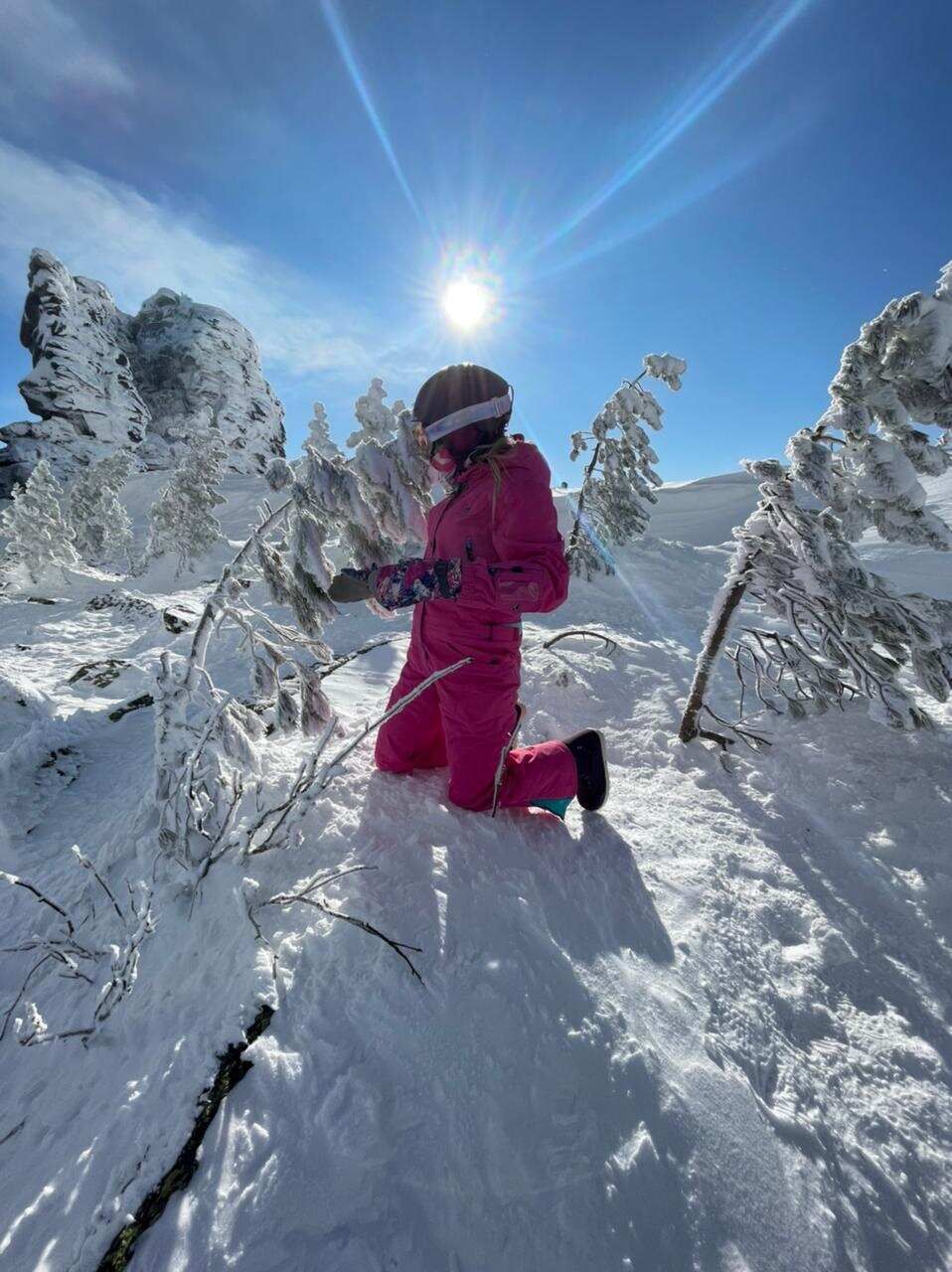 Тиндер тур в Шерегеш: в пещеры на снегоходах, фрирайд, парапланы (38/100)
