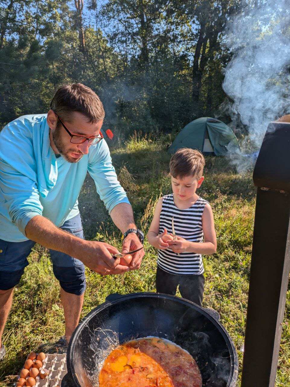 Сплав на байдарках по реке Клязьма (Подмосковье) с походной баней и казаном (3/27)