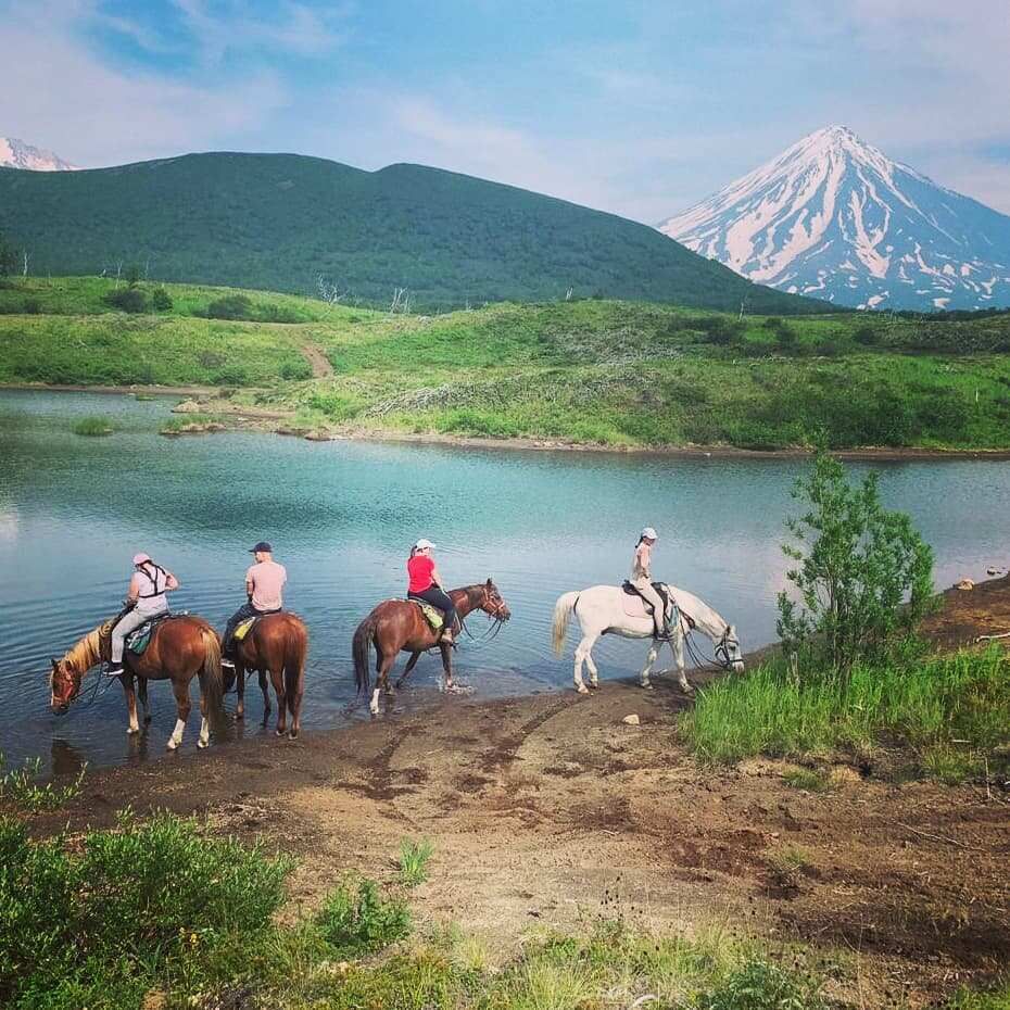 Конный тур к реке Дремучая: Следы последнего извержения Корякского вулкана (3/17)