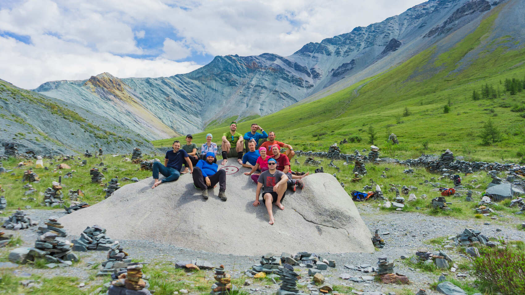 Треккинг к подножию Белухи налегке, с конным сопровождением (59/69)