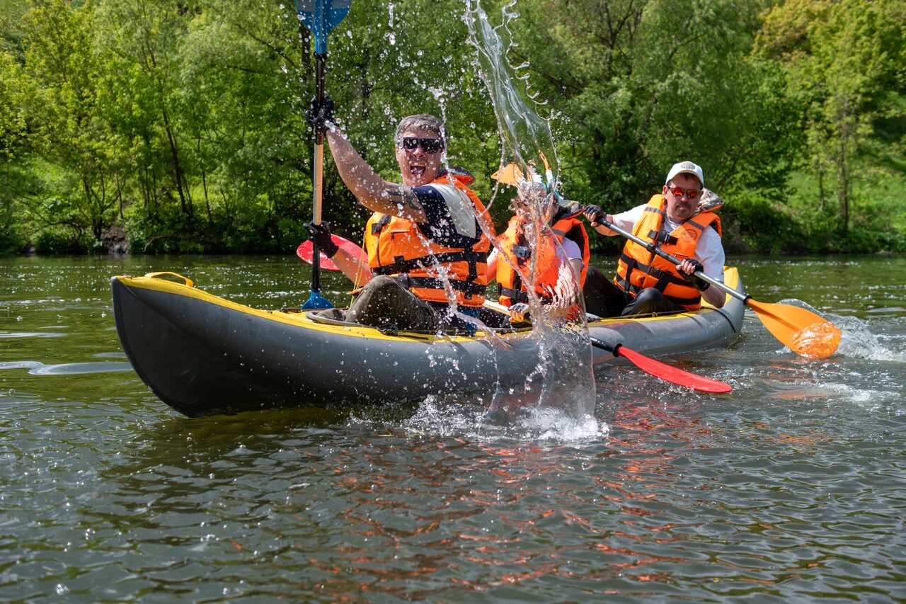 Сплав по реке Красивая Меча (Тульская обл.) на байдарках (7/7)