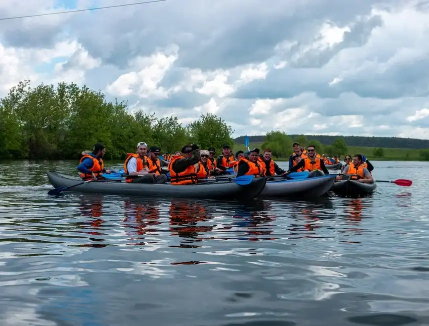 Сплав по реке Красивая Меча (Тульская обл.) на байдарках (5/7)
