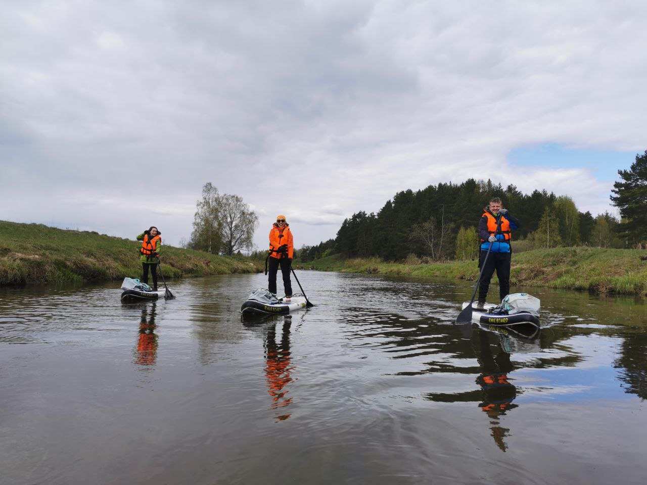 Сплав на Sup досках (сап бордах) по реке Тьма (Тверская обл.) (11/24)