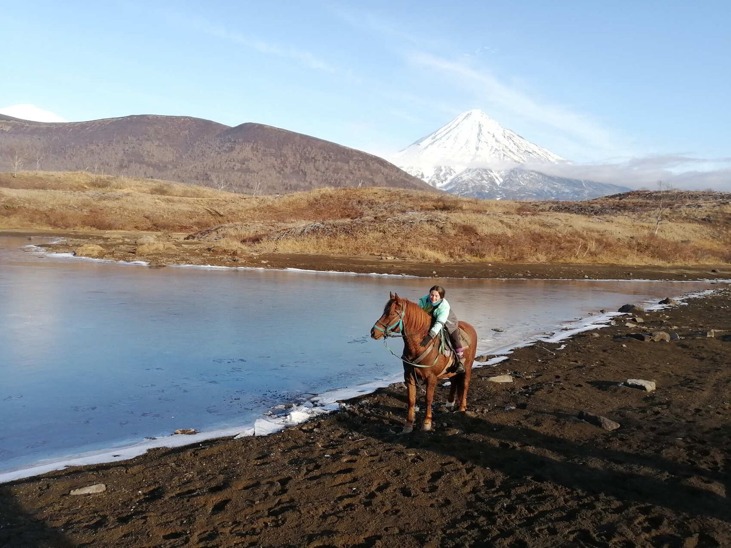 Конный тур к реке Дремучая: Следы последнего извержения Корякского вулкана (4/17)