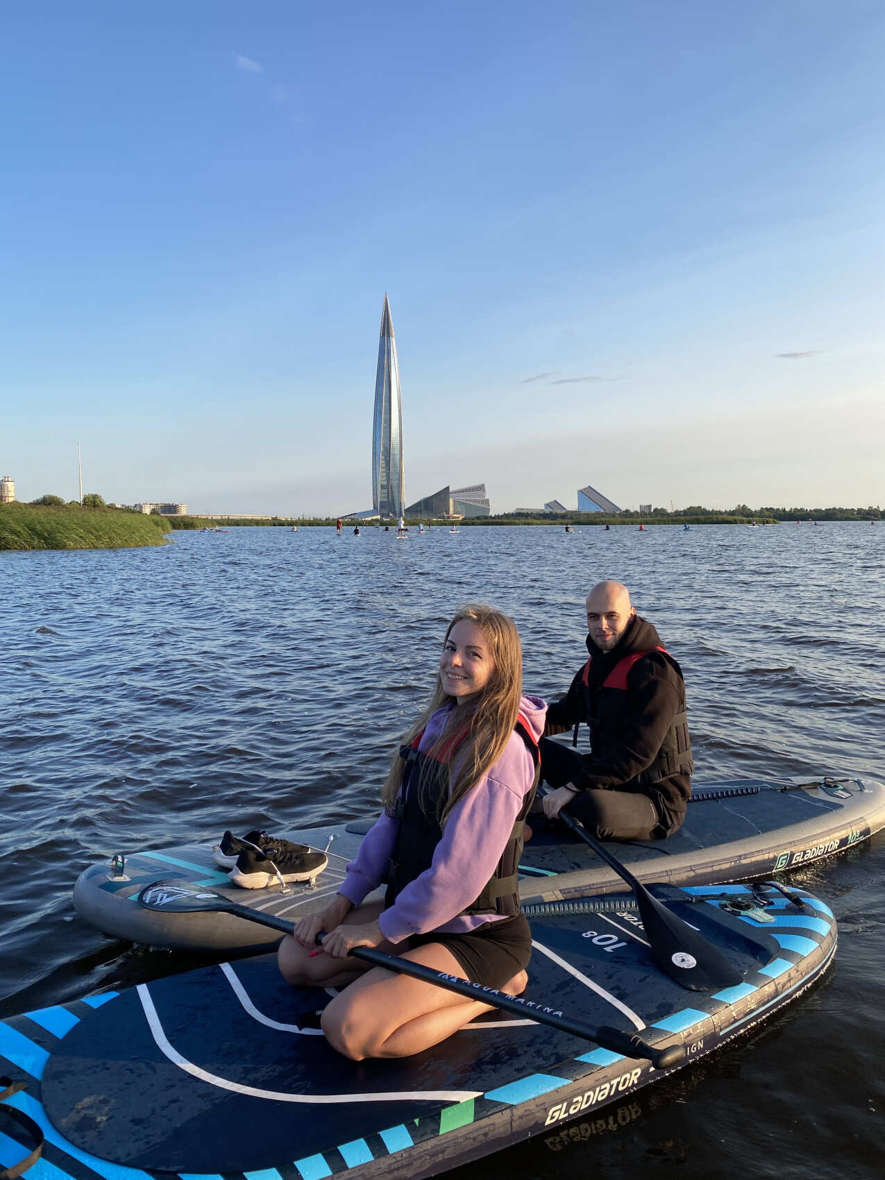 Sup-прогулка на закате у Лахты (Лахтинский разлив) (9/26)