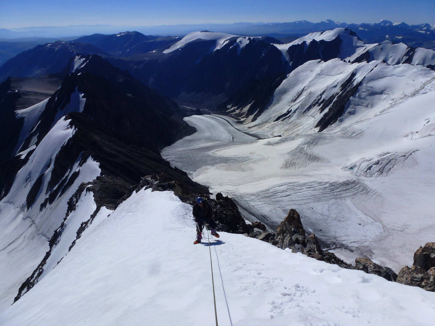 Скитур в долине Актру (2/8)