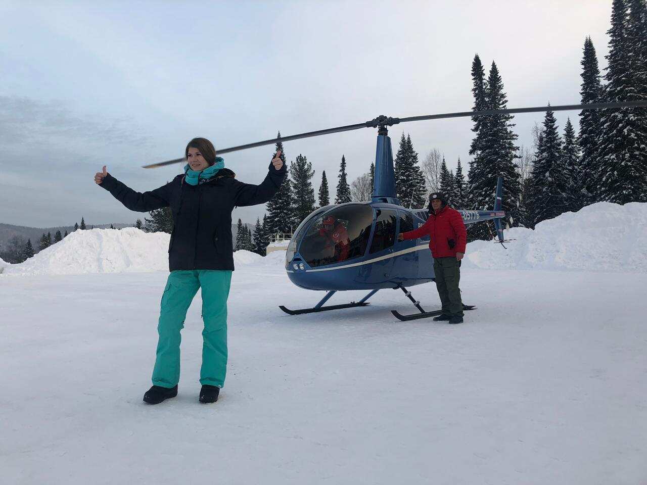 Тиндер тур в Шерегеш: в пещеры на снегоходах, фрирайд, парапланы (56/100)