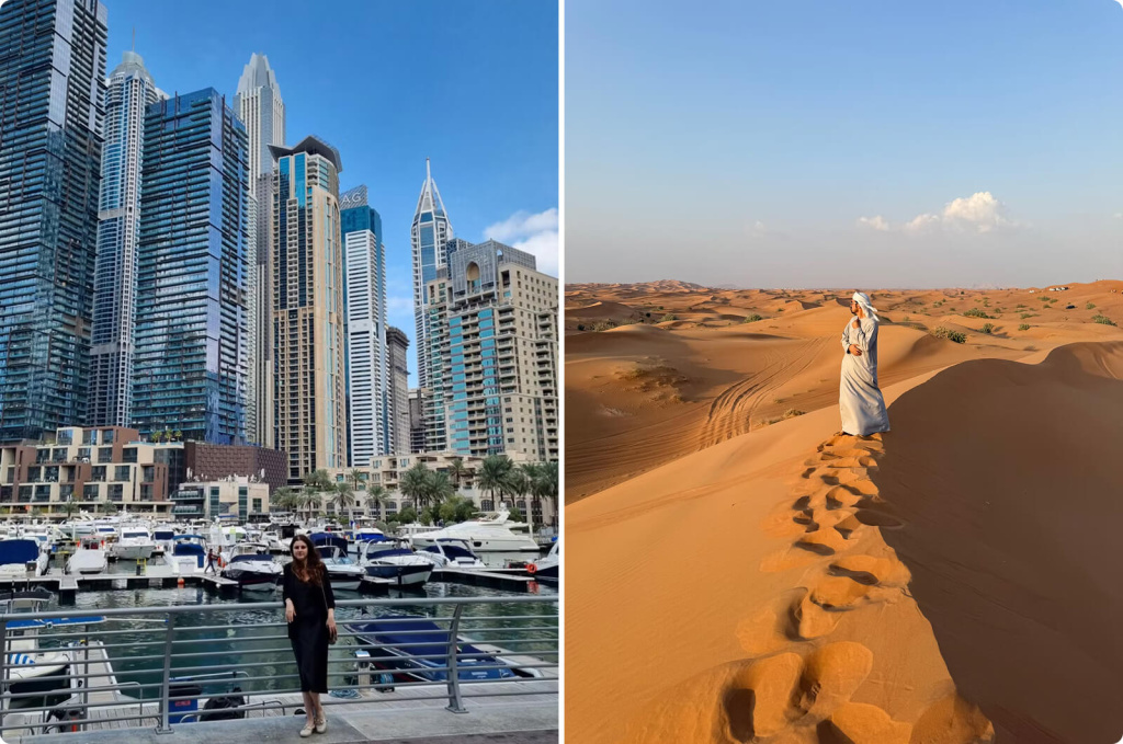 Пустыня и здания