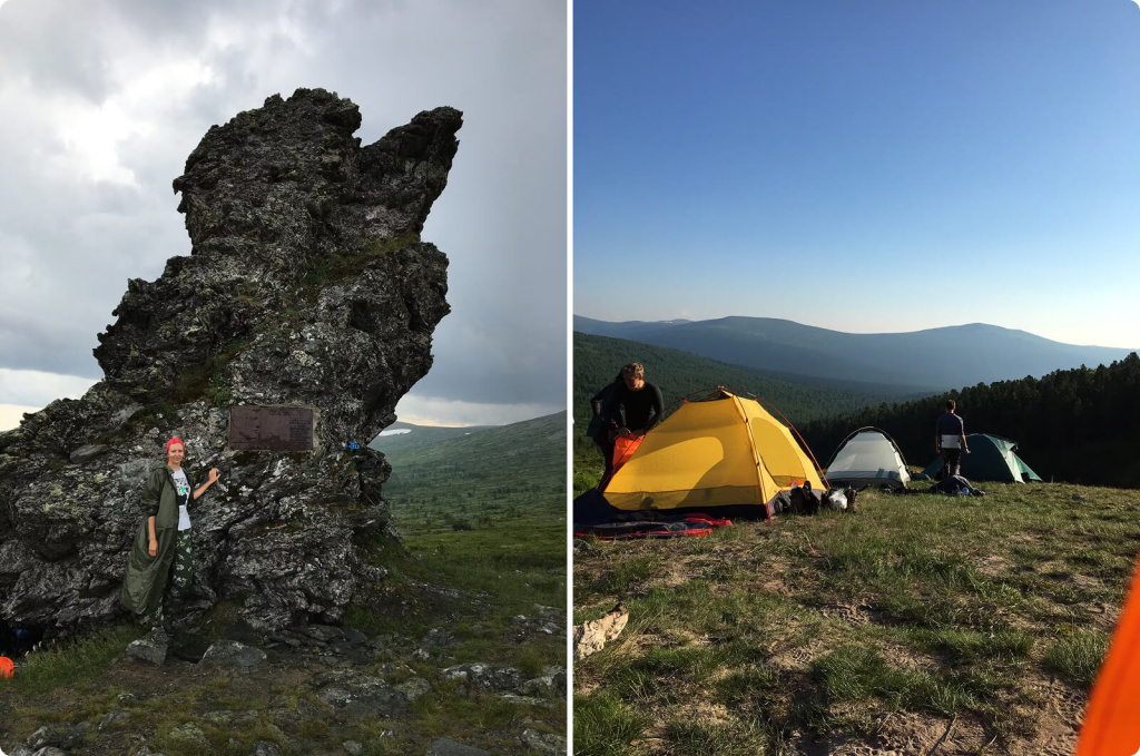 Скалы и палатки