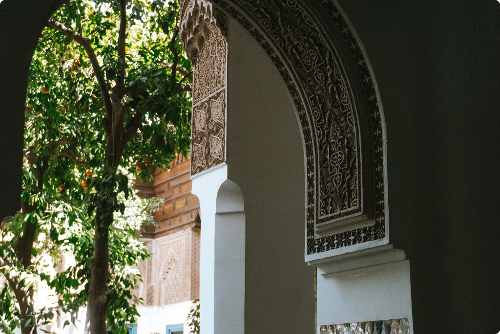 Мозаика на арке