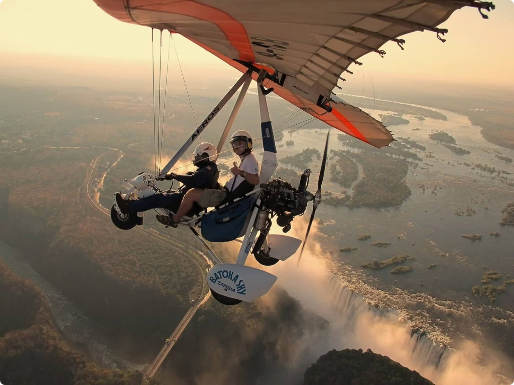 Полет над водопадом