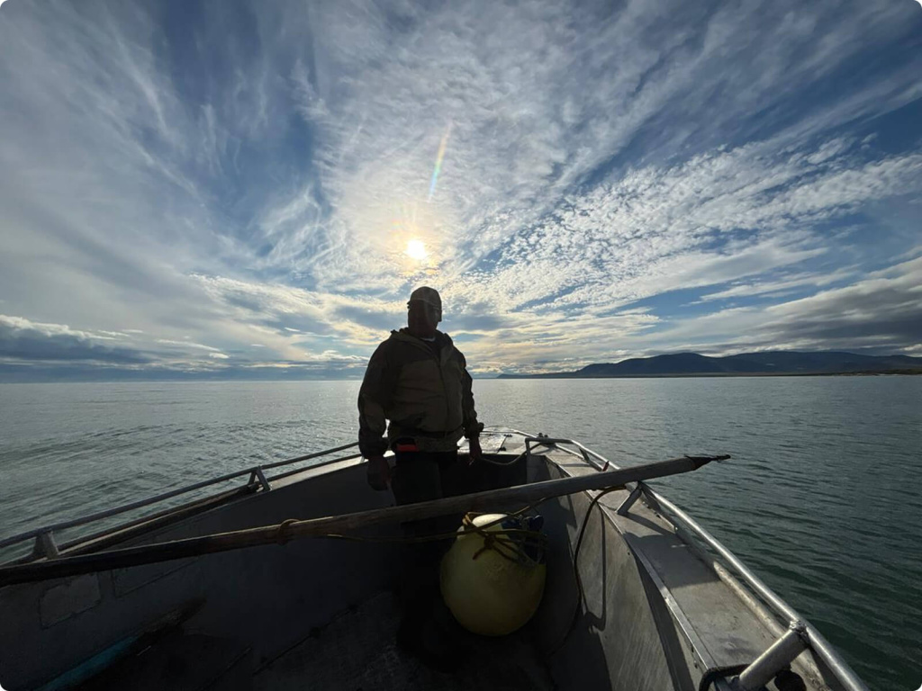 Мужчина в лодке