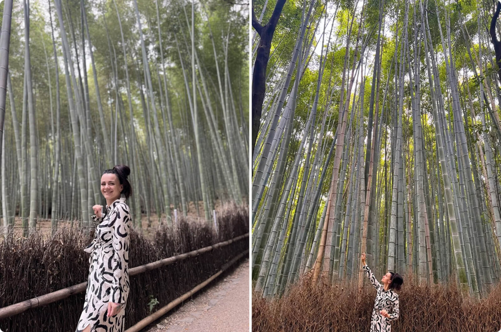 Девушка и бамбуковый лес