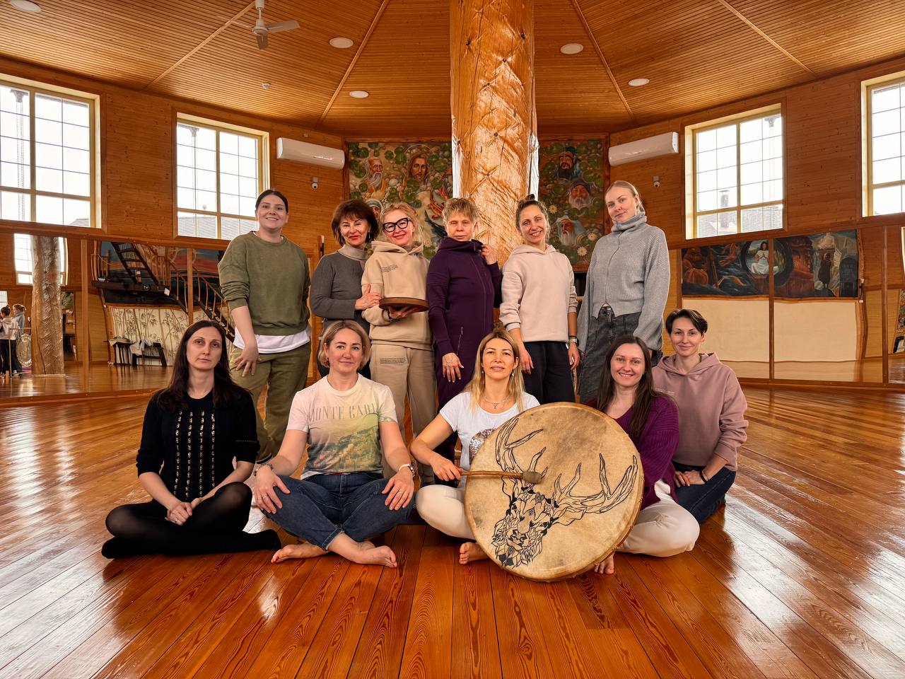 Ретрит Анима и Анимус, 3 ч от Москвы, с питанием, баней, живым звуком гонг, бубен.