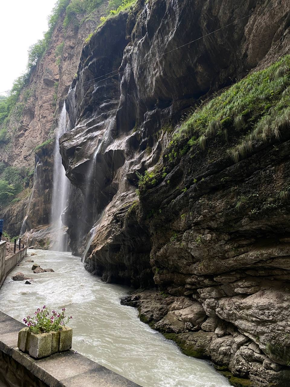 Чегемское ущелье. Парапланы (4/16)