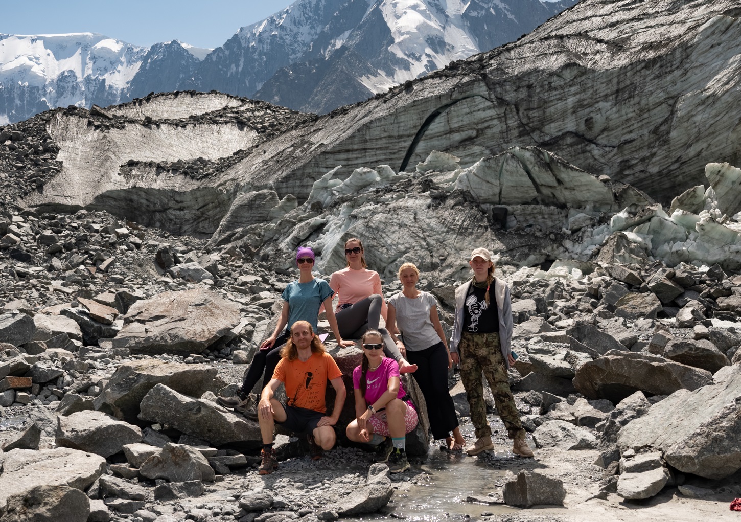 Пеший поход к Белухе с вьючными лошадьми (18/50)