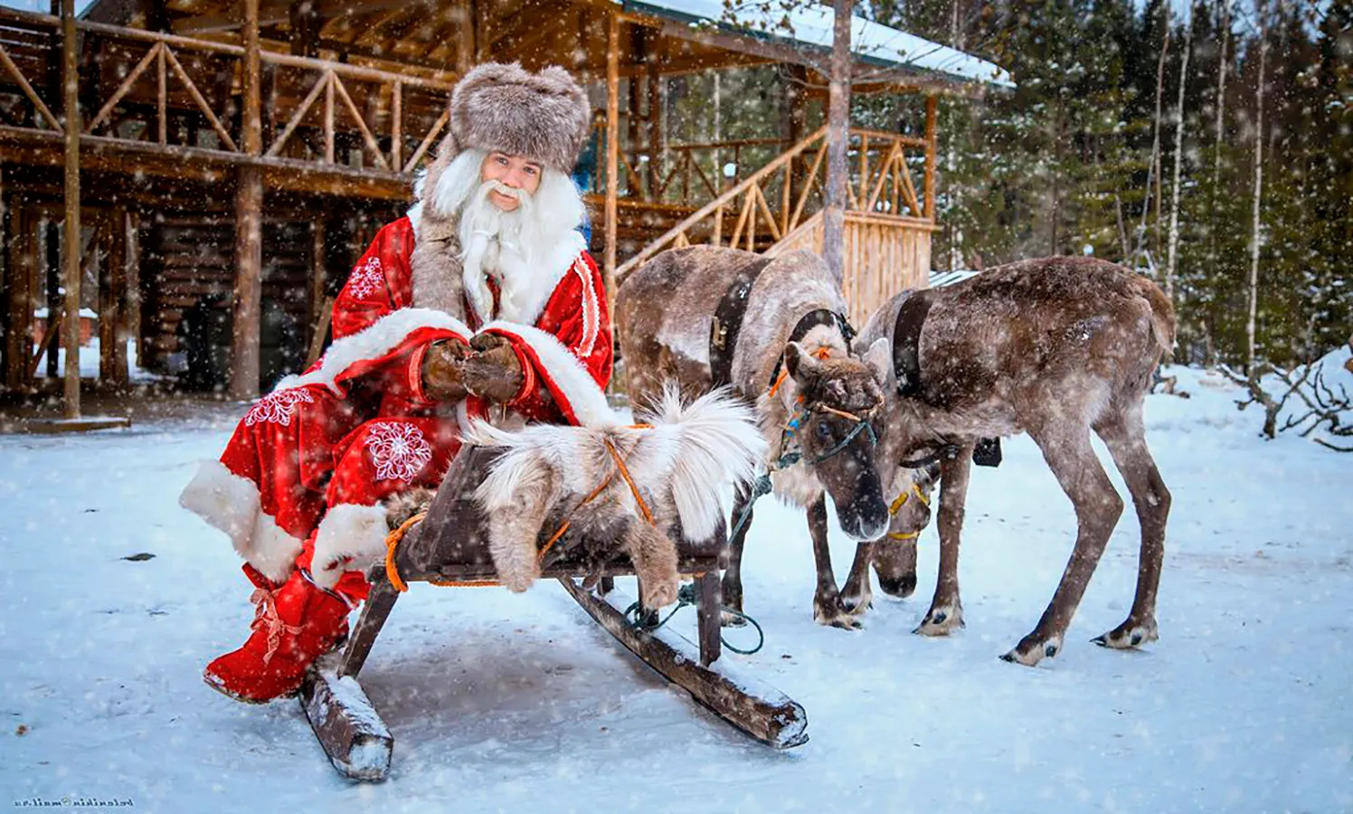 Сказка в Карелии. Комфорт тур до 8 чел. Дед Мороз, Ретропоезд, Рускеала, саамы, хаски