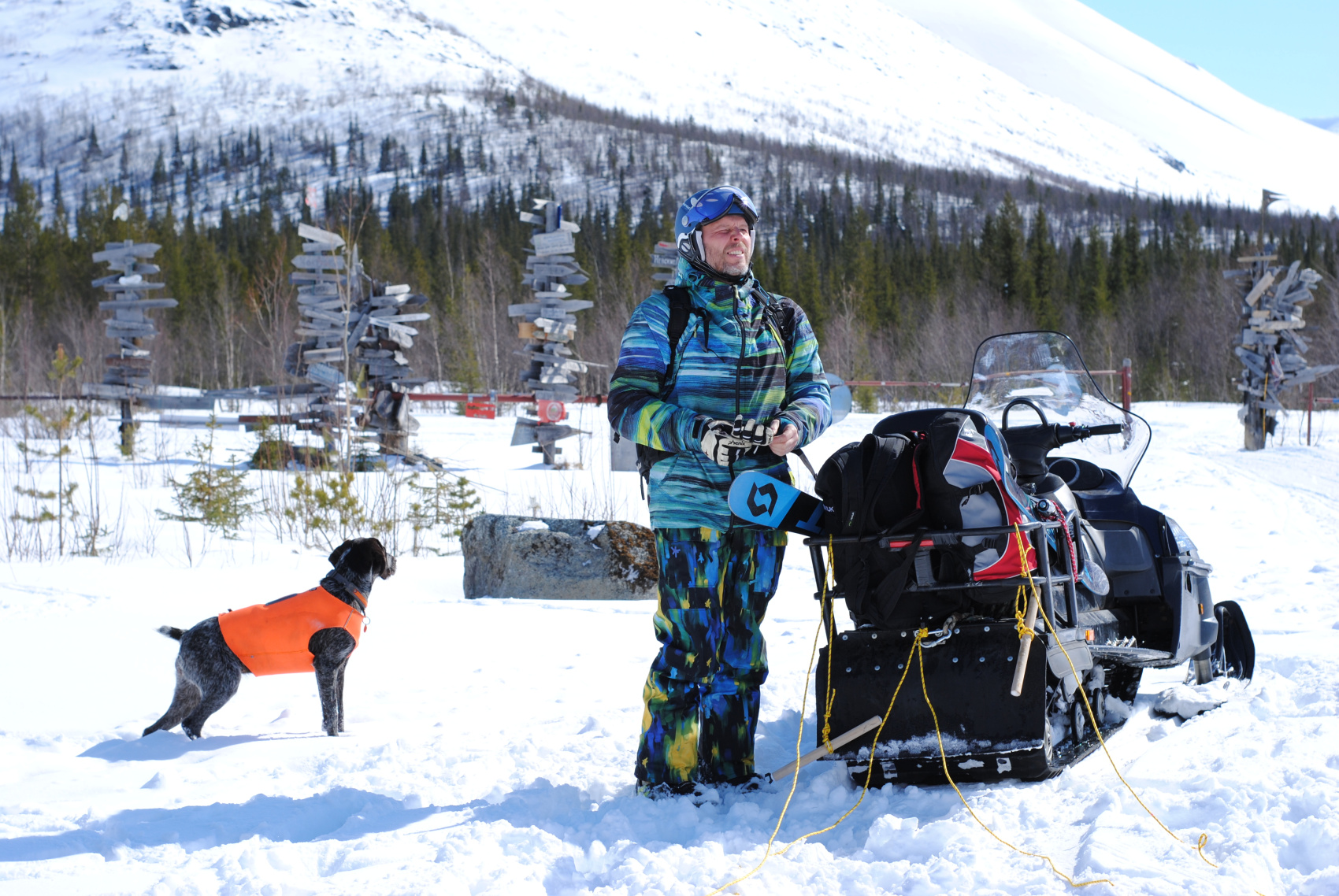 Лайтовый фрирайд и скитур в сердце Хибин со снегоходной заброской (3/26)