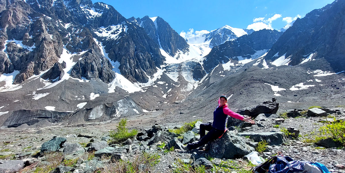 Горный лагерь на Алтае. Ущелье Актру (20/63)