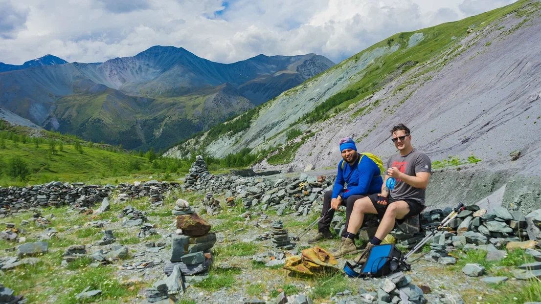 Треккинг к подножию Белухи налегке, с конным сопровождением (33/69)