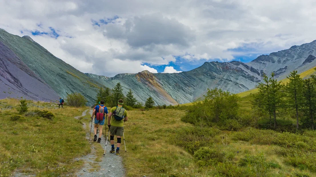 Треккинг к подножию Белухи налегке, с конным сопровождением (32/69)