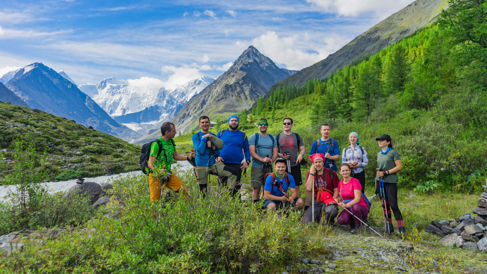 Треккинг к подножию Белухи налегке, с конным сопровождением (18/69)