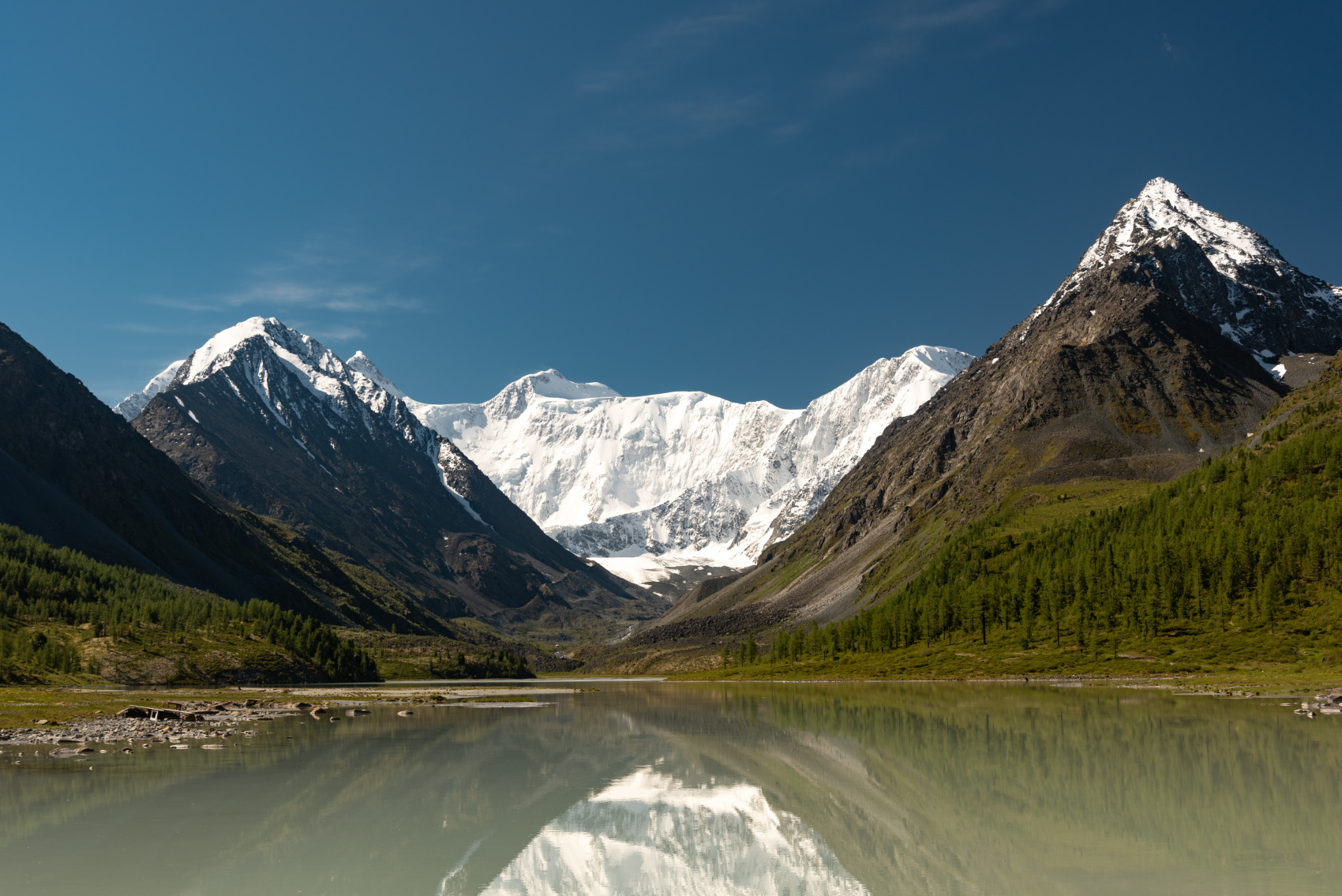 Треккинг к подножию Белухи налегке, с конным сопровождением (7/69)