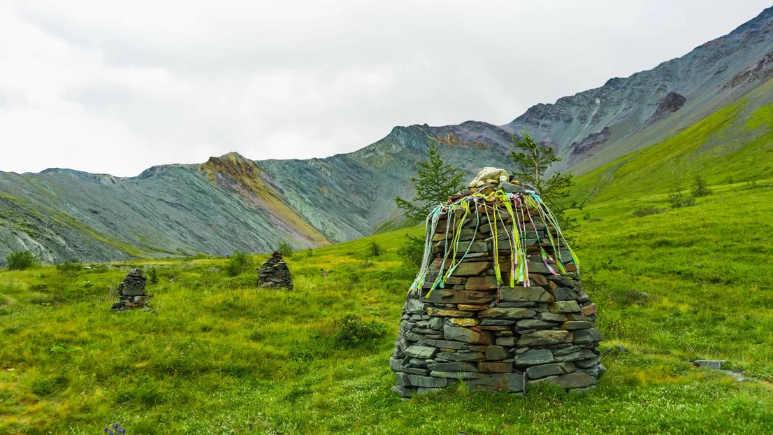Треккинг к подножию Белухи налегке, с конным сопровождением (35/69)