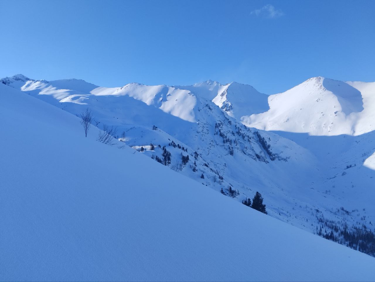 Фрирайд в долине Высокогорного (Лужба) (3/8)
