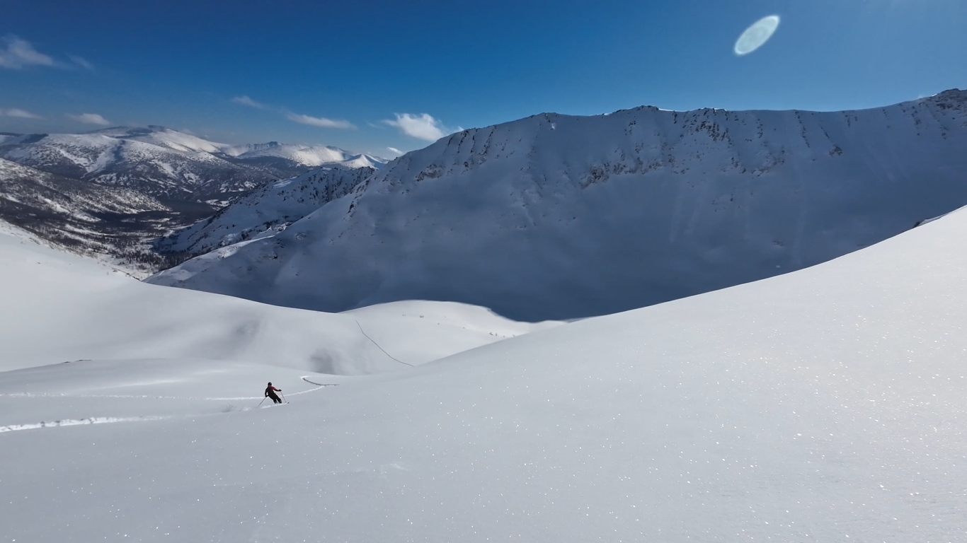 Фрирайд в долине Высокогорного (Лужба) (7/8)