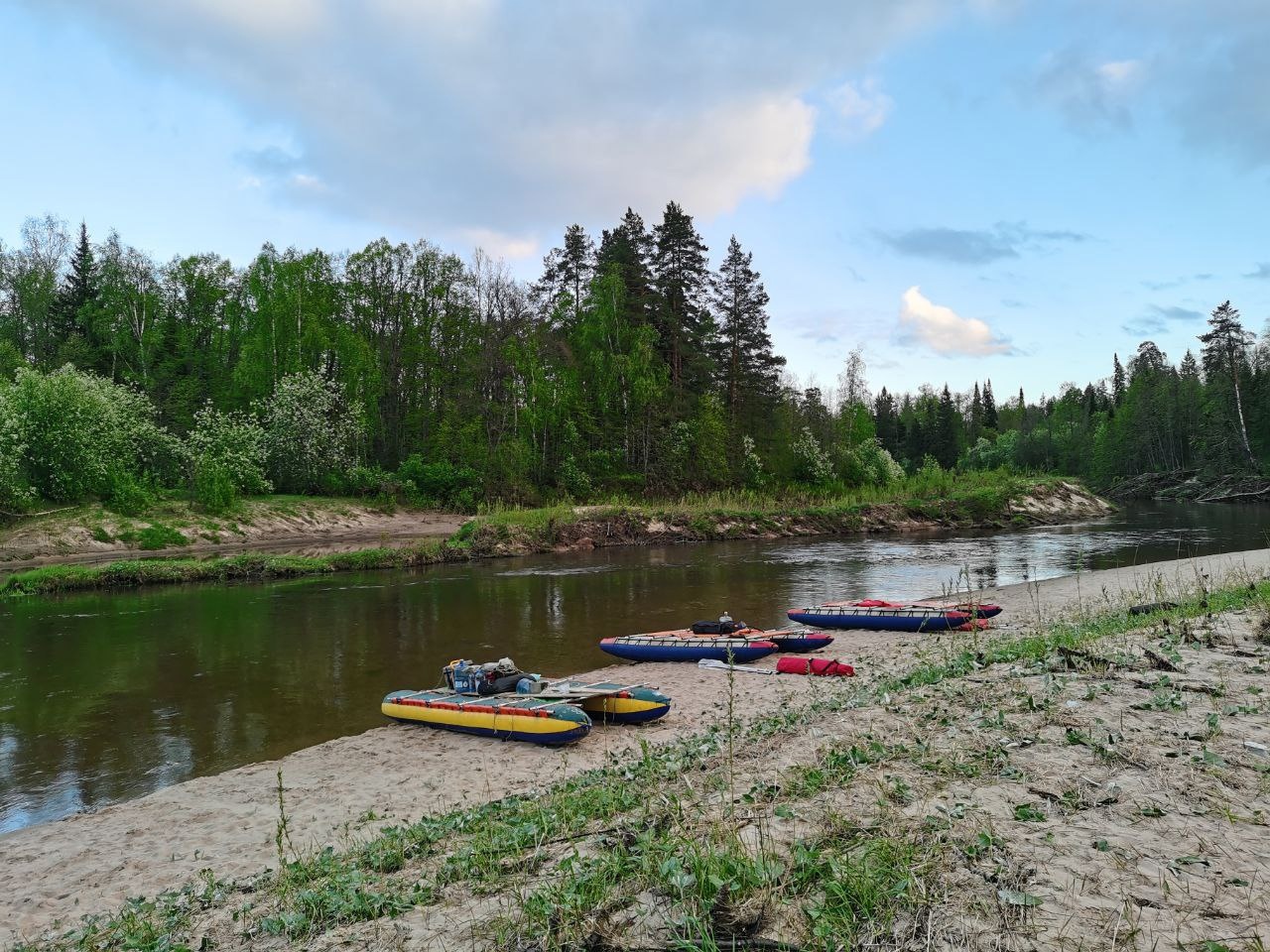 Сплав по реке Малая Кокшага Завал (3/8)