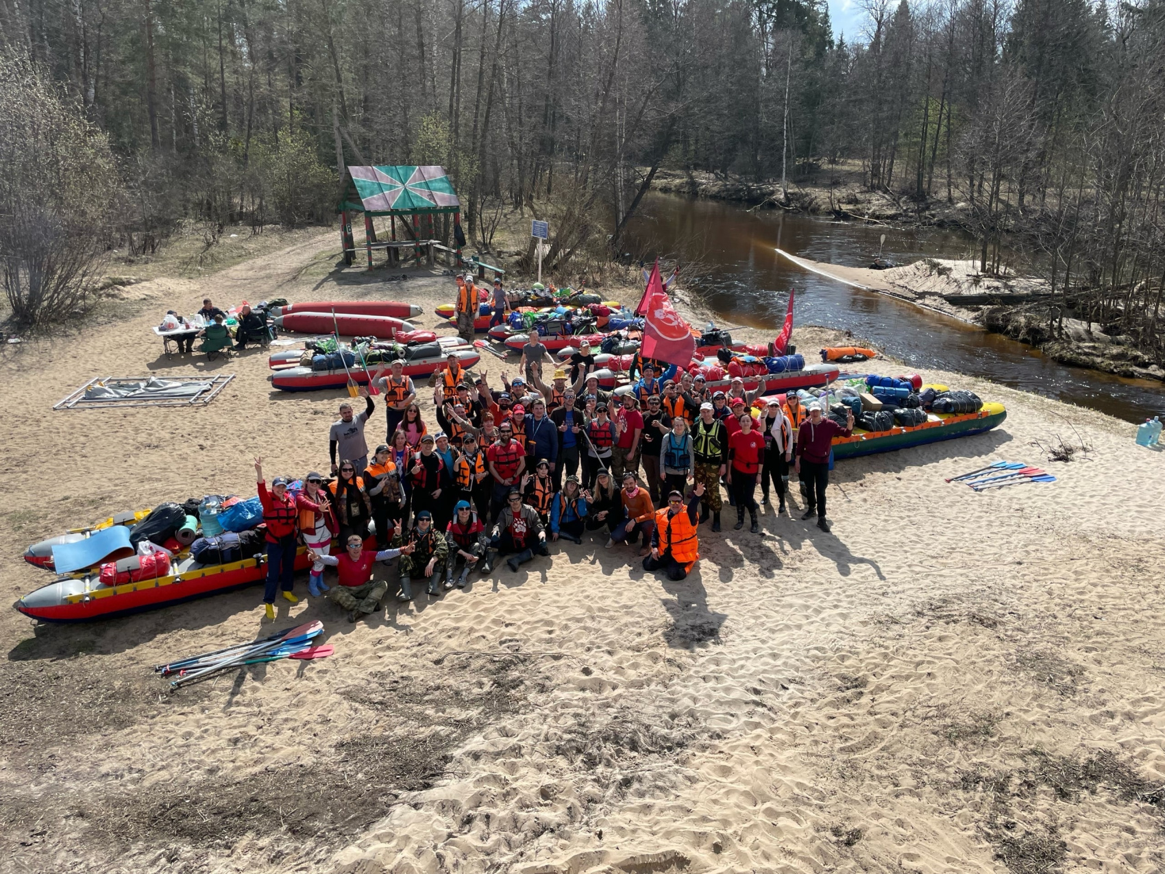 Сплав Победный на катамаранах по реке Юшут