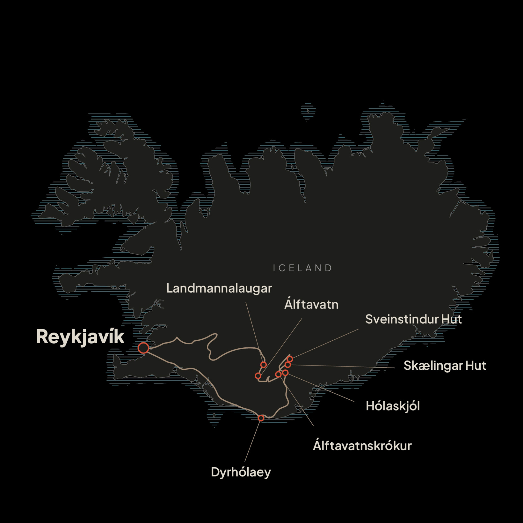 Треккинг по ИСЛАНДИИ — скрытые тропы Фьяллабака и Ватнайёкулла (6/6)