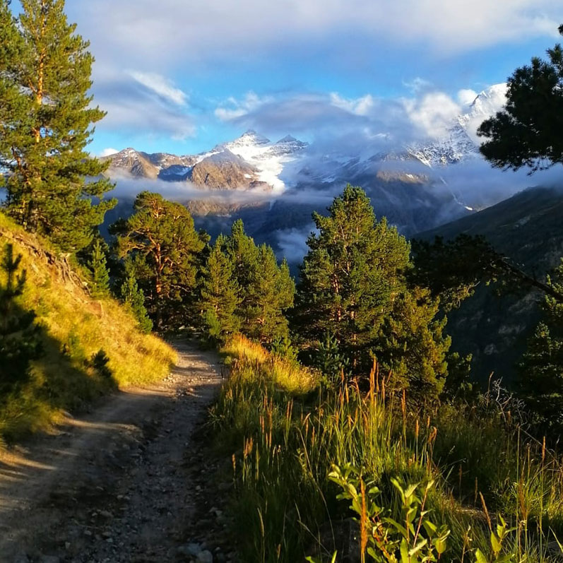 Треккинг в Приэльбрусье без рюкзаков. (18/45)