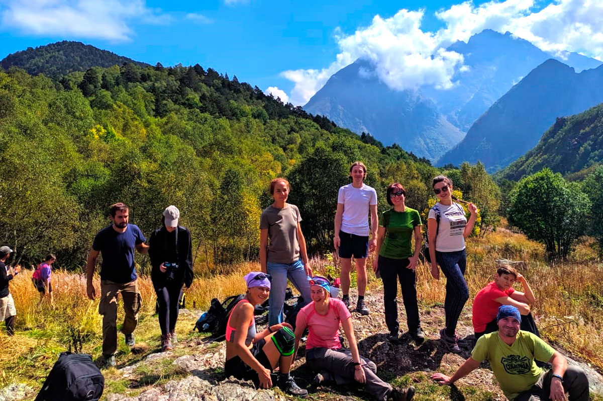 Горный лагерь в Северной Осетии. Дигорское ущелье (9/74)